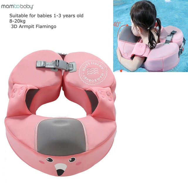 Baby Swimming Float Ring Swim Trainer Non-Inflatable Sunshade Kids Float Lying Swimming Pool Toys Bathtub For Accessories