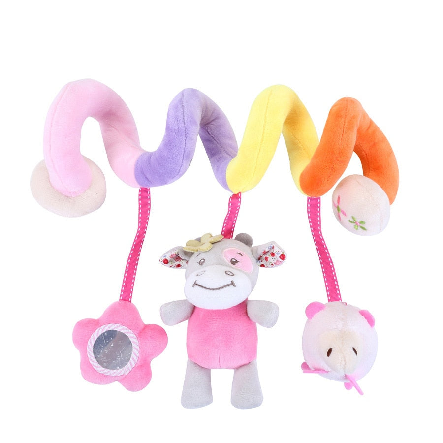 ASWJ Baby Spiral Rattles Mobiles Soft Infant Crib Bed Stroller Toy For Newborns Car Seat Educational Towel Bebe Toys 0-12 Months