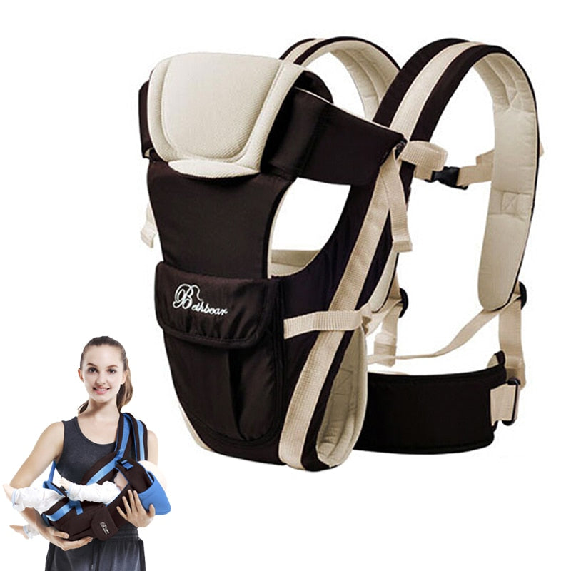 Beth Bear Baby Carrier Backpack Breathable Front Facing 4 in 1 Infant Comfortable Sling Backpack Pouch Wrap Baby Kangaroo New