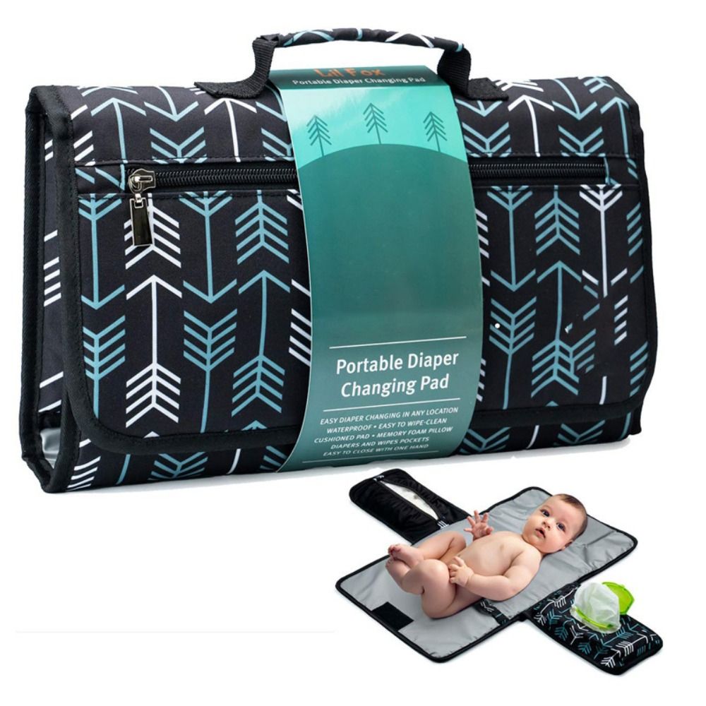 Baby Diaper Bag Changing Mat Portable Foldable Washable Compact Travel Nappy Organizer Waterproof Floor Outdoor Newborn Play Mat
