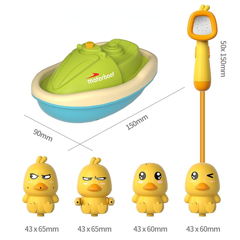 Electric Baby Bath Toys for Kids Duck Spray Water Bath Toys Baby Shower Water Toys Ball Bathroom Baby Toy Bathtub Toys Water Toy