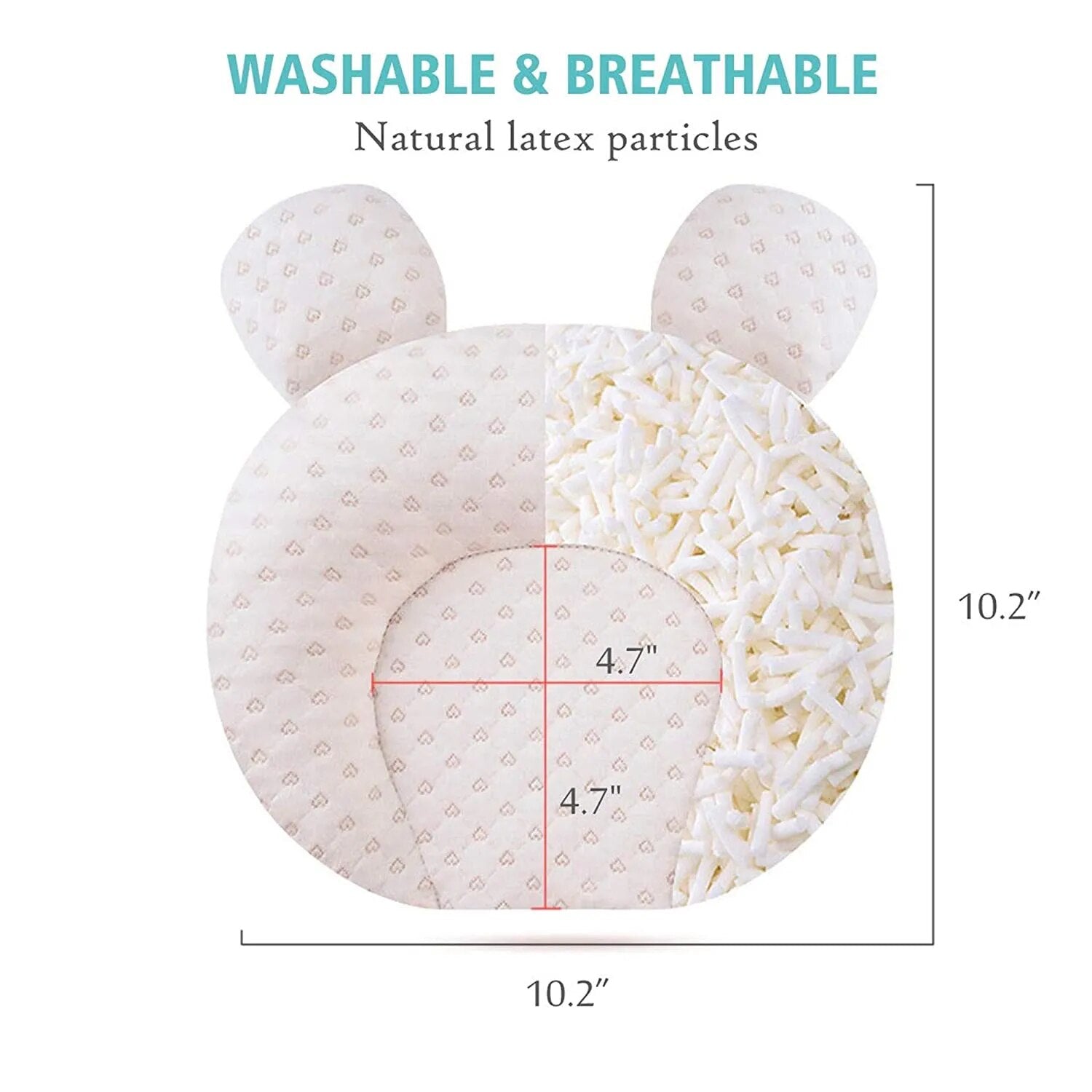 Baby Pillow Newborn Head Protector Cotton Sleeping Protection Pillows Infant Travel Cushion Baby Bedding for 0-1 Years Old