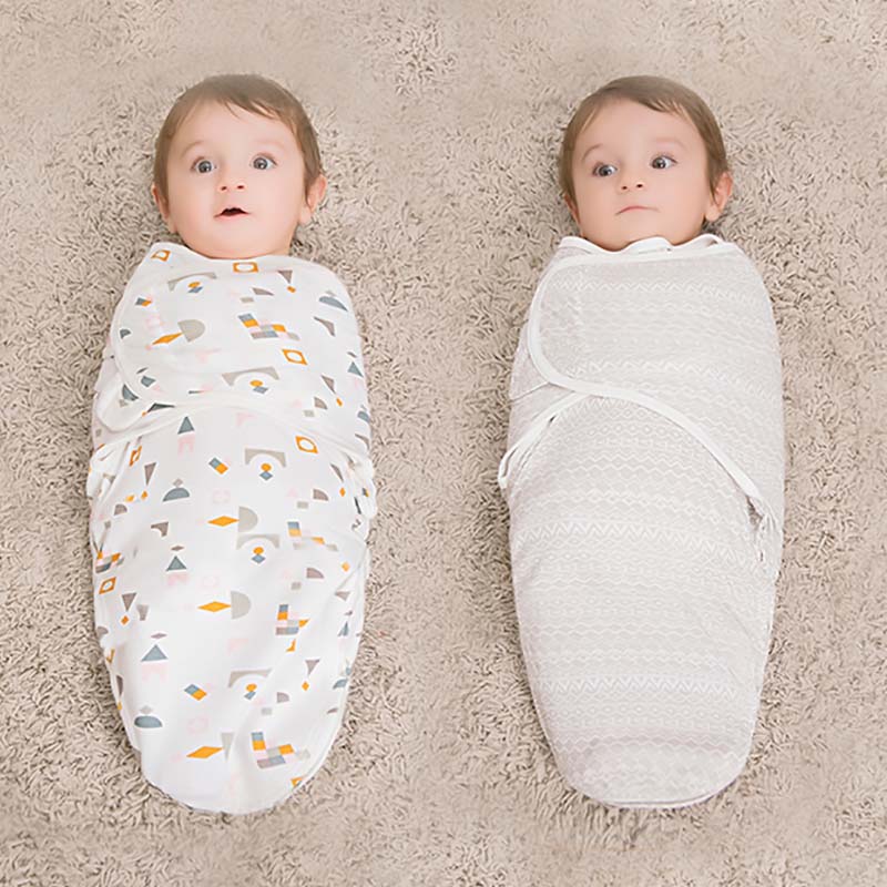 Babies Sleeping Bags Newborn Baby Cocoon Swaddle Wrap Envelope 100%Cotton 0-6 Months Baby Blanket Swaddling Wrap Sleepsack