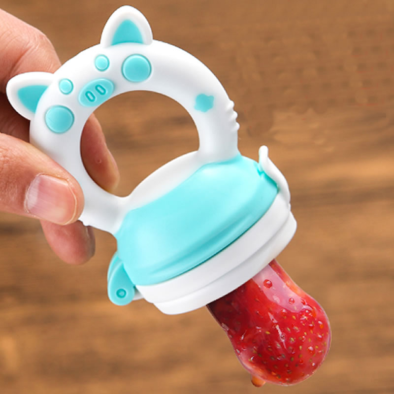Baby Food Feeding Spoon Juice Extractor Pacifier cup Molars Baby feeding bottle Silicone Gum Fruit Vegetable Bite Eat Auxiliary