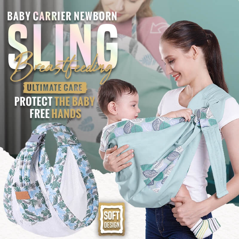 Baby Wrap Newborn Sling Dual Use Infant Nursing Cover Carrier Mesh Fabric Breastfeeding Carriers Up To 20kg (0-36M) Dropship